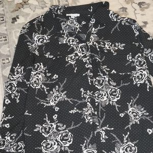 Floral women's button up